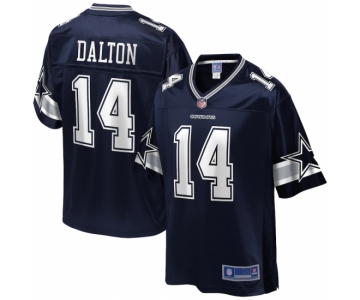 Youth Dallas Cowboys #14 Andy Dalton NFL Pro Line Navy Team Player Jersey