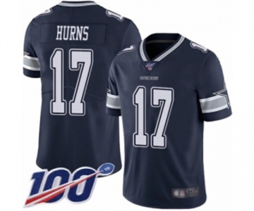 Youth Dallas Cowboys #17 Allen Hurns Navy Blue Team Color Vapor Untouchable Limited Player 100th Season Football Jersey