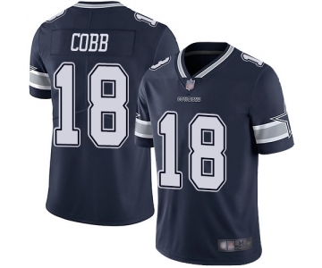 Youth Dallas Cowboys #18 Randall Cobb Navy Blue Team Color Vapor Untouchable Limited Player Football Jersey