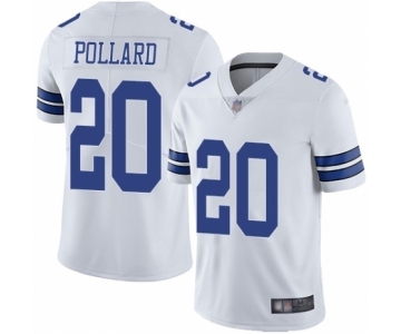 Youth Dallas Cowboys #20 Tony Pollard White Vapor Untouchable Limited Player Football Jersey