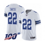 Youth Dallas Cowboys #22 Emmitt Smith White Vapor Untouchable Limited Player 100th Season Football Jersey