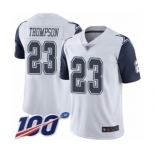 Youth Dallas Cowboys #23 Darian Thompson Limited White Rush Vapor Untouchable 100th Season Football Jersey