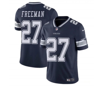 Youth Dallas Cowboys #27 Royce Freeman Navy Vapor Untouchable Limited Stitched Football Jersey