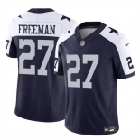 Youth Dallas Cowboys #27 Royce Freeman Navy White 2023 F.U.S.E. Thanksgiving Vapor Untouchable Limited Stitched Football Jersey