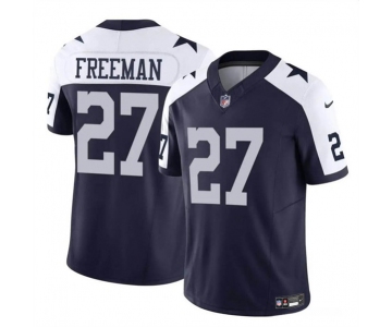 Youth Dallas Cowboys #27 Royce Freeman Navy White 2023 F.U.S.E. Thanksgiving Vapor Untouchable Limited Stitched Football Jersey