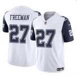 Youth Dallas Cowboys #27 Royce Freeman White 2023 F.U.S.E. Color Rush Limited Stitched Football Jersey