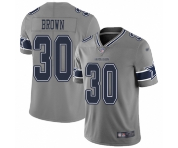 Youth Dallas Cowboys #30 Anthony Brown Limited Gray Inverted Legend Football Jersey