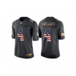 Youth Dallas Cowboys #4 Dak Prescott Anthracite Salute to Service USA Flag Fashion Jersey