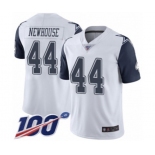 Youth Dallas Cowboys #44 Robert Newhouse Limited White Rush Vapor Untouchable 100th Season Football Jersey