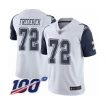 Youth Dallas Cowboys #72 Travis Frederick Limited White Rush Vapor Untouchable 100th Season Football Jersey