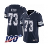 Youth Dallas Cowboys #73 Larry Allen Navy Blue Team Color Vapor Untouchable Limited Player 100th Season Football Jersey