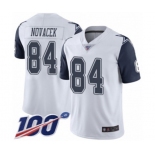 Youth Dallas Cowboys #84 Jay Novacek Limited White Rush Vapor Untouchable 100th Season Football Jersey