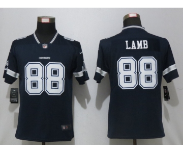 Youth Dallas Cowboys #88 CeeDee Lamb Navy Blue Team Color Vapor Untouchable Limited Player Football Jersey