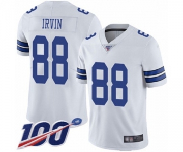 Youth Dallas Cowboys #88 Michael Irvin White Vapor Untouchable Limited Player 100th Season Football Jersey