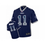 Youth Nike Dallas Cowboys #11 Cole Beasley Elite Navy Blue Drift Fashion NFL Jersey