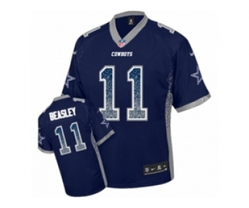 Youth Nike Dallas Cowboys #11 Cole Beasley Elite Navy Blue Drift Fashion NFL Jersey