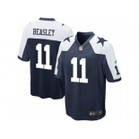 Youth Nike Dallas Cowboys #11 Cole Beasley Game Navy Blue Throwback Alternate NFL Jersey