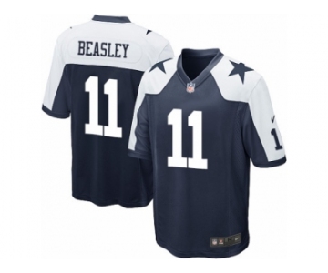 Youth Nike Dallas Cowboys #11 Cole Beasley Game Navy Blue Throwback Alternate NFL Jersey