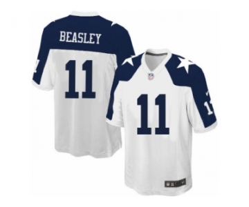 Youth Nike Dallas Cowboys #11 Cole Beasley Game White Throwback Alternate NFL Jersey