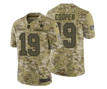 Youth Nike Dallas Cowboys #19 Amari Cooper Limited Camo 2018 Salute to Service NFL Jersey