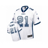 Youth Nike Dallas Cowboys #21 Ezekiel Elliott Elite White Drift Fashion NFL Jersey