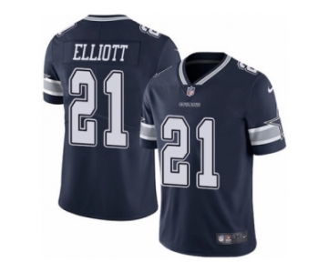 Youth Nike Dallas Cowboys #21 Ezekiel Elliott Vapor Untouchable Limited Navy Blue Team Color NFL Jersey