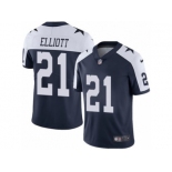 Youth Nike Dallas Cowboys #21 Ezekiel Elliott Vapor Untouchable Limited Navy Blue Throwback Alternate NFL Jersey