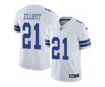 Youth Nike Dallas Cowboys #21 Ezekiel Elliott Vapor Untouchable Limited White NFL Jersey