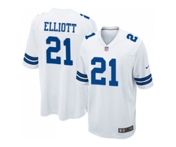 Youth Nike Dallas Cowboys #21 Ezekiel Elliott White Stitched NFL Jersey[Elliott]