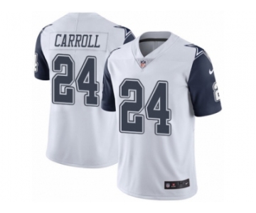 Youth Nike Dallas Cowboys #24 Nolan Carroll Limited White Rush NFL Jersey