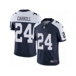 Youth Nike Dallas Cowboys #24 Nolan Carroll Vapor Untouchable Limited Navy Blue Throwback Alternate NFL Jersey