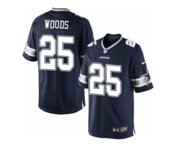 Youth Nike Dallas Cowboys #25 Xavier Woods Limited Navy Blue Team Color NFL Jersey