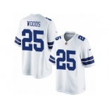 Youth Nike Dallas Cowboys #25 Xavier Woods Limited White NFL Jersey