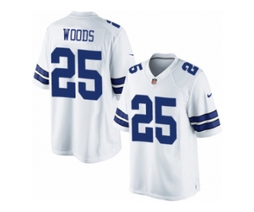 Youth Nike Dallas Cowboys #25 Xavier Woods Limited White NFL Jersey