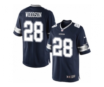 Youth Nike Dallas Cowboys #28 Darren Woodson Limited Navy Blue Team Color NFL Jersey