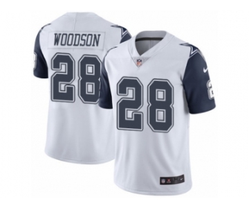 Youth Nike Dallas Cowboys #28 Darren Woodson Limited White Rush NFL Jersey