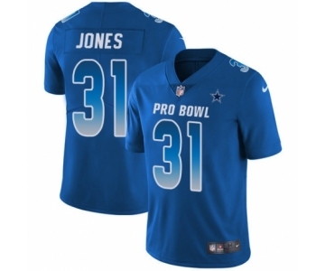 Youth Nike Dallas Cowboys #31 Byron Jones Limited Royal Blue NFC 2019 Pro Bowl NFL Jersey