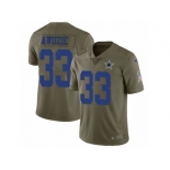 Youth Nike Dallas Cowboys #33 Chidobe Awuzie Limited Olive 2017 Salute to Service NFL Jersey