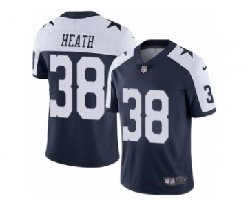 Youth Nike Dallas Cowboys #38 Jeff Heath Vapor Untouchable Limited Navy Blue Throwback Alternate NFL Jersey