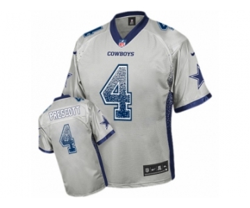 Youth Nike Dallas Cowboys #4 Dak Prescott Limited Grey Drift Fashion NFL Jersey