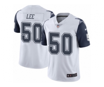 Youth Nike Dallas Cowboys #50 Sean Lee Limited White Rush NFL Jersey