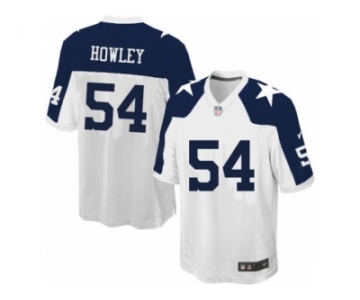 Youth Nike Dallas Cowboys #54 Chuck Howley Game White Throwback Alternate NFL Jersey