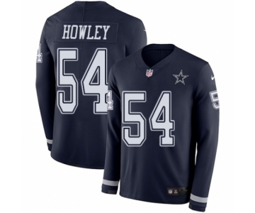 Youth Nike Dallas Cowboys #54 Chuck Howley Limited Navy Blue Therma Long Sleeve NFL Jersey