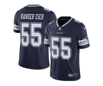 Youth Nike Dallas Cowboys #55 Leighton Vander Esch Navy Blue Team Color Stitched NFL Vapor Untouchable Limited Jersey