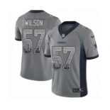 Youth Nike Dallas Cowboys #57 Damien Wilson Limited Gray Rush Drift Fashion NFL Jersey