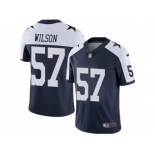 Youth Nike Dallas Cowboys #57 Damien Wilson Navy Blue Throwback Alternate Vapor Untouchable Limited Player NFL Jersey