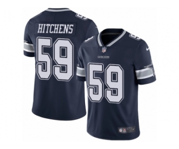 Youth Nike Dallas Cowboys #59 Anthony Hitchens Vapor Untouchable Limited Navy Blue Team Color NFL Jersey