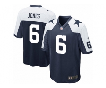 Youth Nike Dallas Cowboys #6 Chris Jones Game Navy Blue Throwback Alternate NFL Jersey