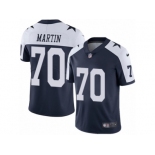 Youth Nike Dallas Cowboys #70 Zack Martin Vapor Untouchable Limited Navy Blue Throwback Alternate NFL Jersey