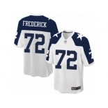 Youth Nike Dallas Cowboys #72 Travis Frederick Game White Throwback Alternate NFL Jersey